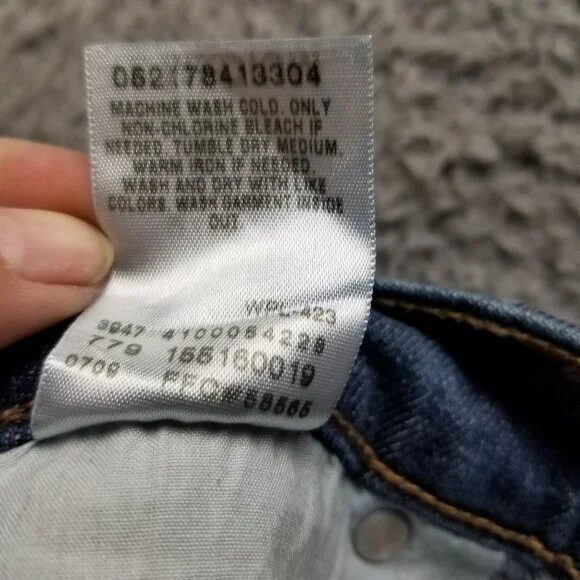 Levis Jeans Womens 12 Blue  515 Bootcut Mid Rise Stretch V Pocket - Picture 12 of 13